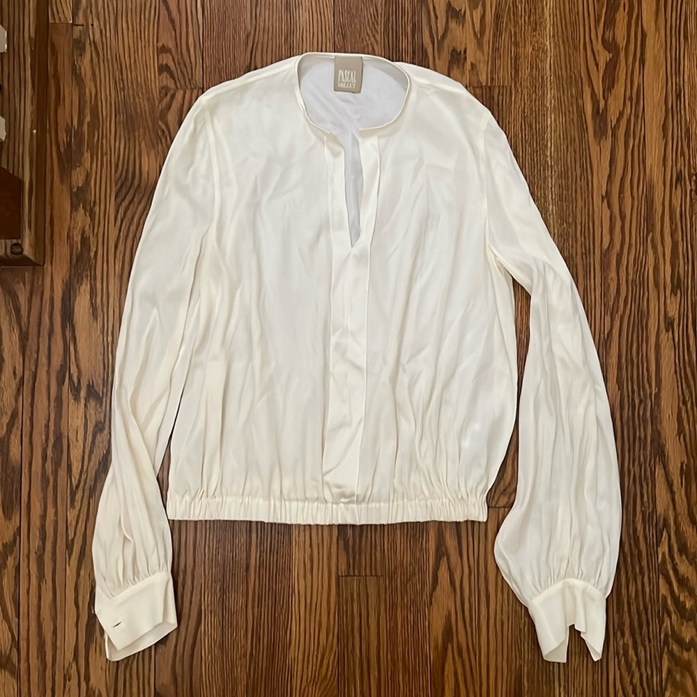 Pascal Millet silk cream size 38 blouse